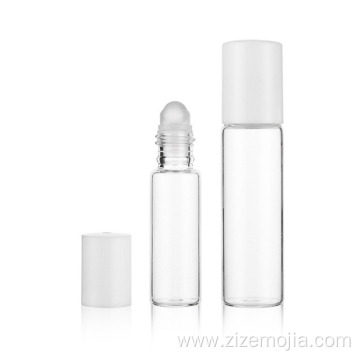 Custom 10 ml clear glass roll on bottle